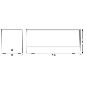 Ledvance - LED-ulkoseinävalaisin ENDURA STYLE IDRI 2xLED/6,25W/230V IP65