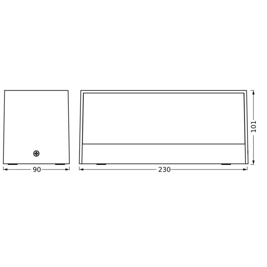 Ledvance - LED-ulkoseinävalaisin ENDURA STYLE IDRI 2xLED/6,25W/230V IP65