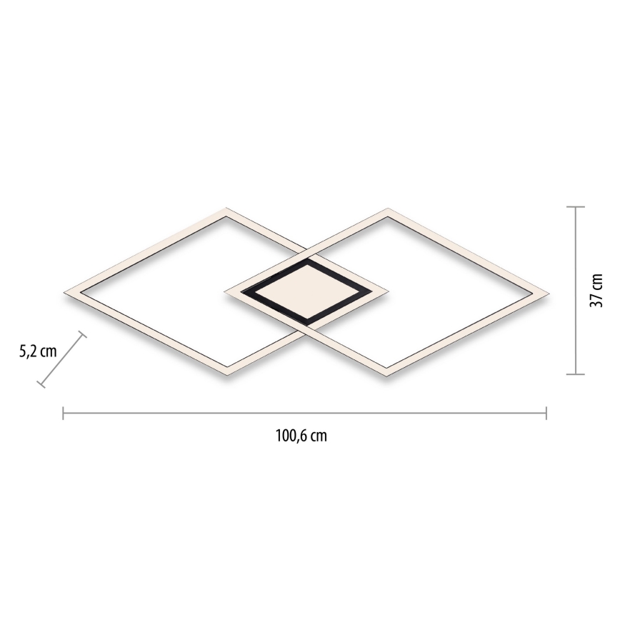 Leuchten Direkt 14695-18 - LED-kattovalaisin ASMIN LED/48W/230V