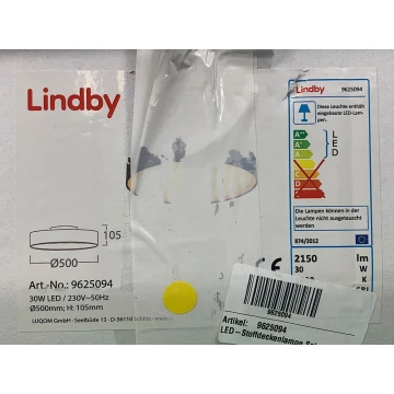 Lindby - LED-kattovalaisin SAIRA LED/30W/230V