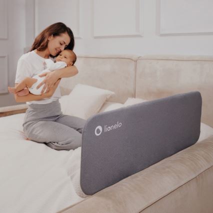 Lionelo - LORA sängyn turvakaide, tummanharmaa