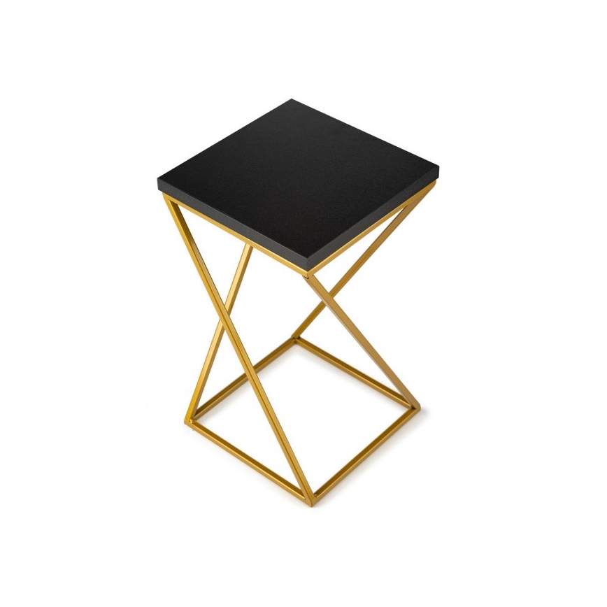 Kukkasteline LOFT 40x24 cm kulta/musta