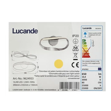 Lucande - LED-seinävalaisin XALIA LED/10,4W/230V