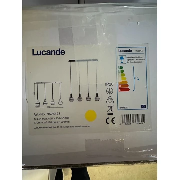 Lucande - Riippuvalaisin ABLY 4xE14/40W/230V