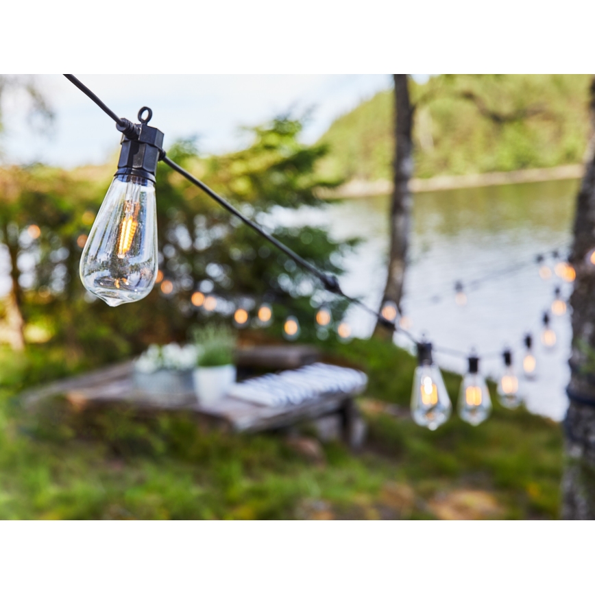 Markslöjd 107293 - LED koristeketju ulkokäyttöön SEPPELE GARDEN 10xLED 5,5m IP44