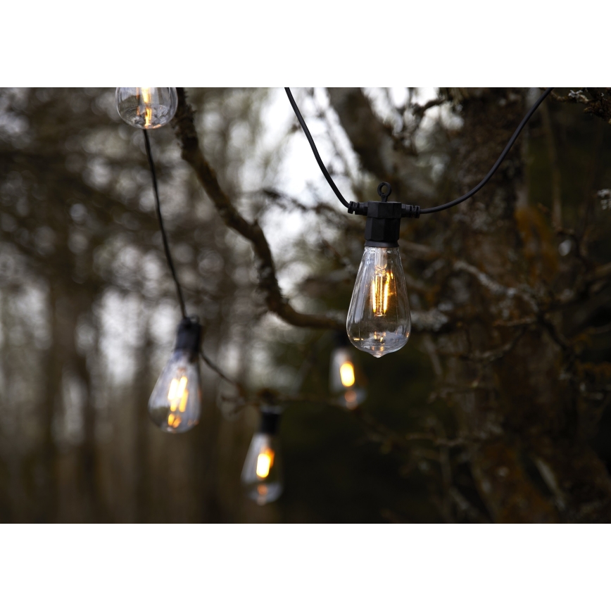 Markslöjd 107293 - LED koristeketju ulkokäyttöön SEPPELE GARDEN 10xLED 5,5m IP44