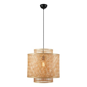 Markslöjd 108675 - Kattokruunu johdossa STRATI 1xE27/40W/230V beige/bambu