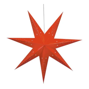 Markslöjd 8101,130 - Joulukoriste SATURNUS 1xE14/25W/230V d. 75 cm punainen
