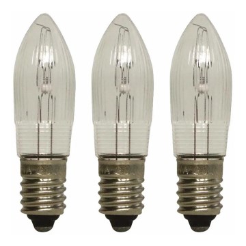 Markslöjd 8264 - SETTI 3x Joulupolttimo TOPPLAMPA E10/3W/55V