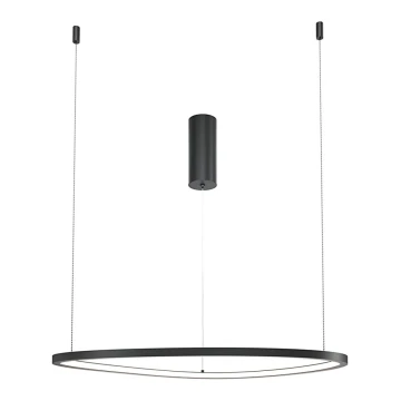 Maytoni MOD072PL-L28B3K1 - LED-kattokruunu johdossa GLINT LED/24W/230V musta halkaisija 60 cm