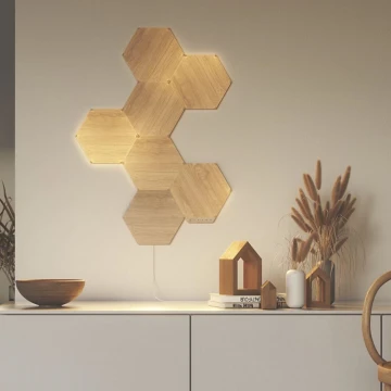 Nanoleaf - SETTI 7x Himmennettänä LED-paneeli HEXAGONS LED/2W/230V Wi-Fi