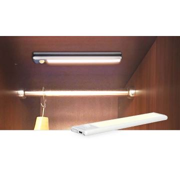 LED Ladattava magneetti kaappivalaisin liiketunnistimella LED/1W/1100 mAh 3000K