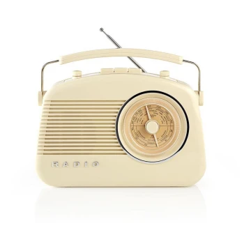 Nedis RDFM5000BG - FM-radio 4,5 W / 230 V beige