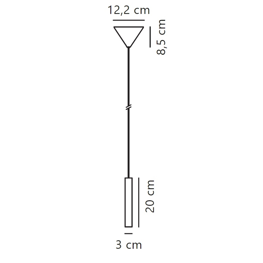 Nordlux - Himmennettävä LED-kattokruunu johdossa OMARI LED/4,4W/230V musta