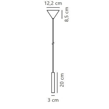 Nordlux - Himmennettävä LED-kattokruunu johdossa OMARI LED/4,4W/230V valkoinen