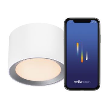 Nordlux -LED Himmennettävä kylpyhuone kohdevalo LANDON SMART LED/8W/230V 2700-6500K IP44 valkoinen