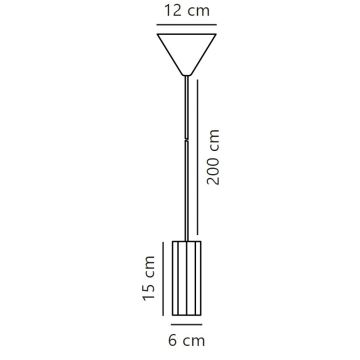 Nordlux - Kattokruunu johdossa ALANIS 1xGU10/15W/230V