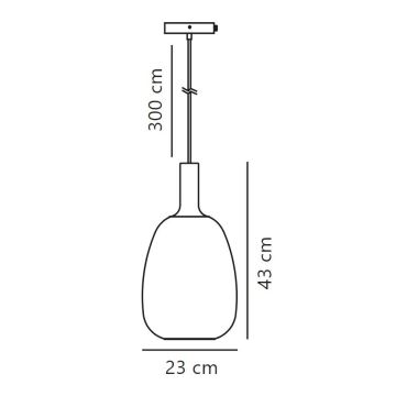 Nordlux - Kattokruunu johdossa ALTON 1xE27/60W/230V musta