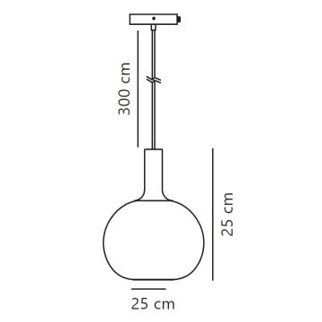 Nordlux - Kattokruunu johdossa ALTON 1xE27/60W/230V valkoinen/musta/messinki