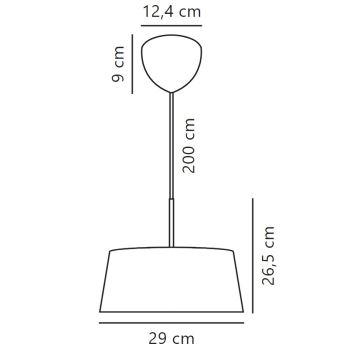 Nordlux - Kattokruunu johdossa CLASI 3xE14/10W/230V halkaisija 29 cm