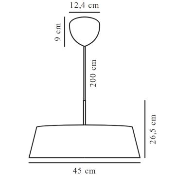 Nordlux - Kattokruunu johdossa CLASI 3xE14/15W/230V halkaisija 45 cm