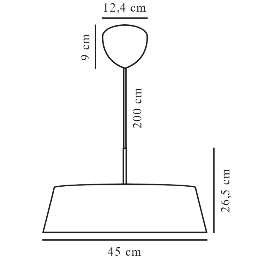 Nordlux - Kattokruunu johdossa CLASI 3xE14/15W/230V halkaisija 45 cm