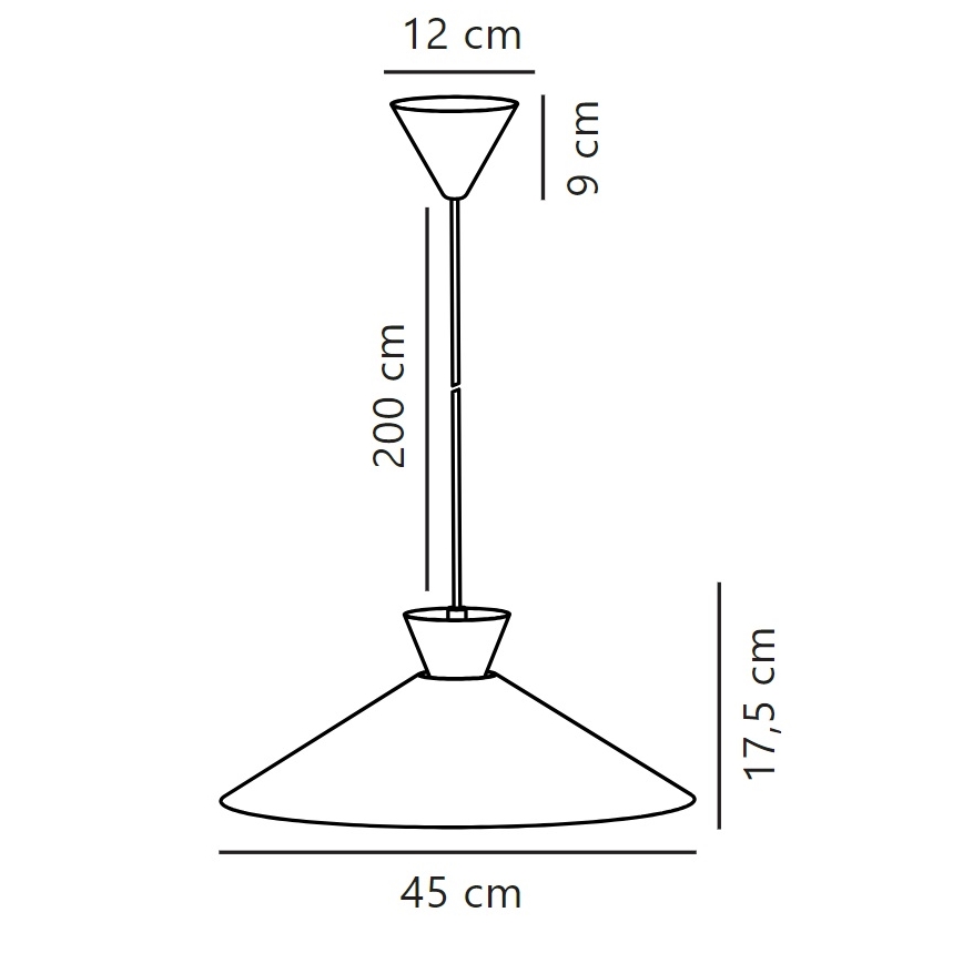 Nordlux - Kattokruunu johdossa DIAL 1xE27/40W/230V halkaisija 45 cm valkoinen