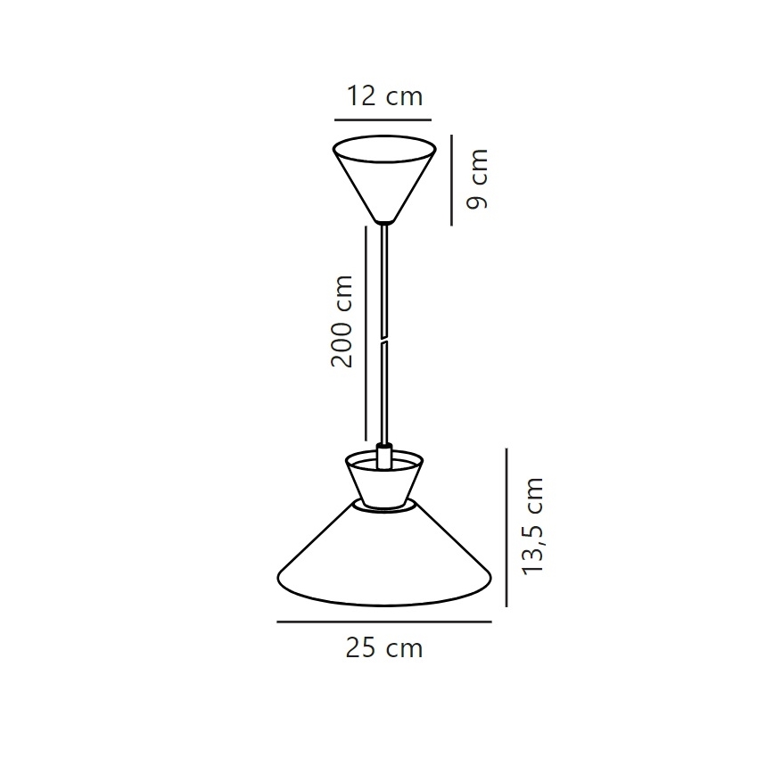 Nordlux - Kattokruunu johdossa DIAL 1xE27/40W/230V halkaisija 25 cm harmaa