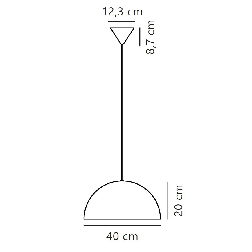 Nordlux - Kattokruunu johdossa ELLEN 1xE27/40W/230V