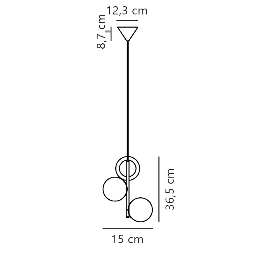 Nordlux - Kattokruunu johdossa LILLY 3xE14/40W/230V kulta