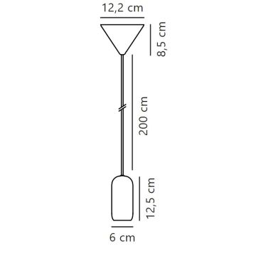 Nordlux - Kattokruunu johdossa NOTTI 1xE27/40W/230V harmaa