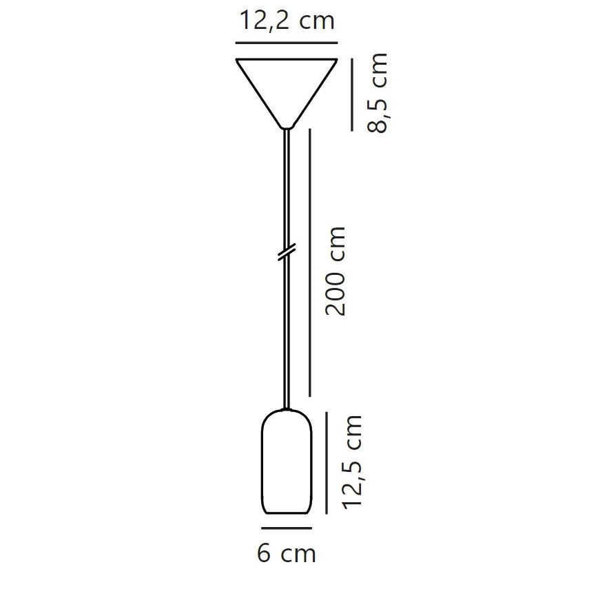 Nordlux - Kattokruunu johdossa NOTTI 1xE27/40W/230V harmaa