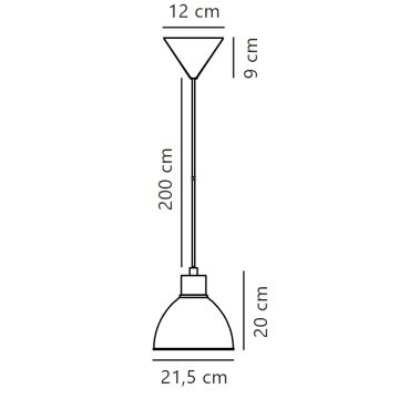 Nordlux - Kattokruunu johdossa POP 1xE27/40W/230V beige