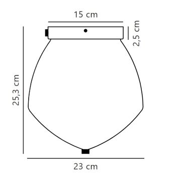 Nordlux - Kattovalo ORBIFORM 1xE27/40W/230V kulta