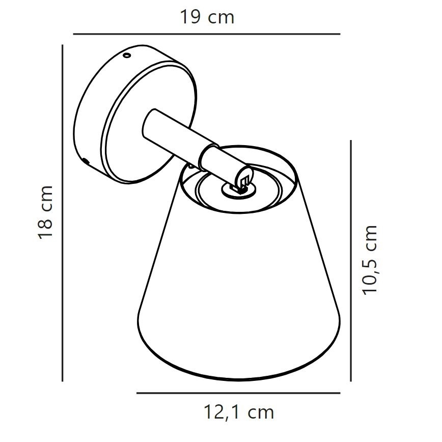 Nordlux - Kylpyhuoneen kohdevalo IP 1xGU10/8W/230V IP44