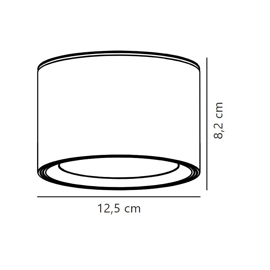 Nordlux - kylpyhuoneen LED-kohdevalo LANDON LED/6,5W/230V IP44 musta