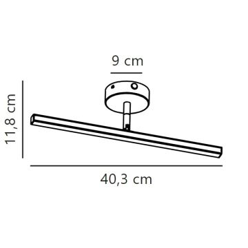 Nordlux - Kylpyhuoneen LED-peilivalo IP LED/6,2W/230V IP44 40 cm mattakromi