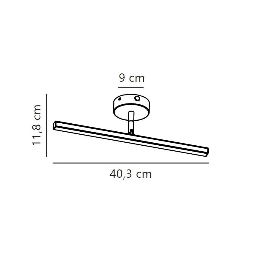 Nordlux - Kylpyhuoneen LED-peilivalo IP LED/6,2W/230V IP44 40 cm mattakromi