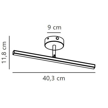 Nordlux - Kylpyhuoneen LED-peilivalo IP LED/6,2W/230V IP44 40 cm valkoinen