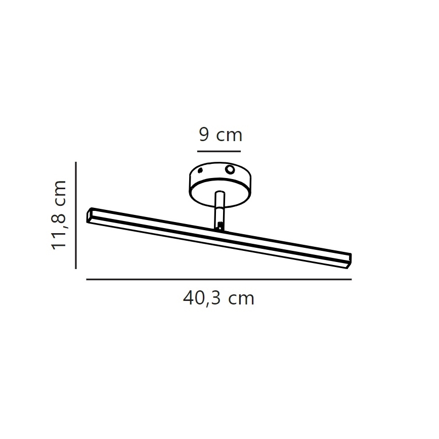 Nordlux - Kylpyhuoneen LED-peilivalo IP LED/6,2W/230V IP44 40 cm valkoinen