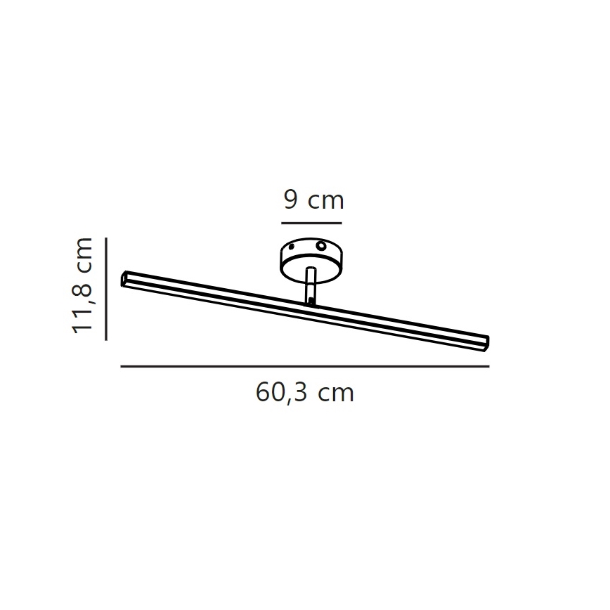 Nordlux - Kylpyhuoneen LED-peilivalo IP LED/7,2W/230V IP44 60 cm mattakromi