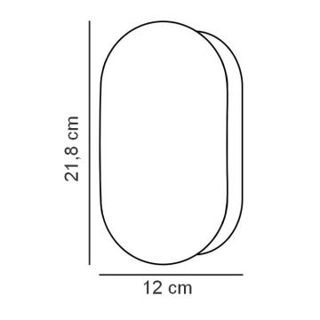 Nordlux - Kylpyhuoneen seinävalaisin FOAM 1xE27/55W/230V IP44 musta