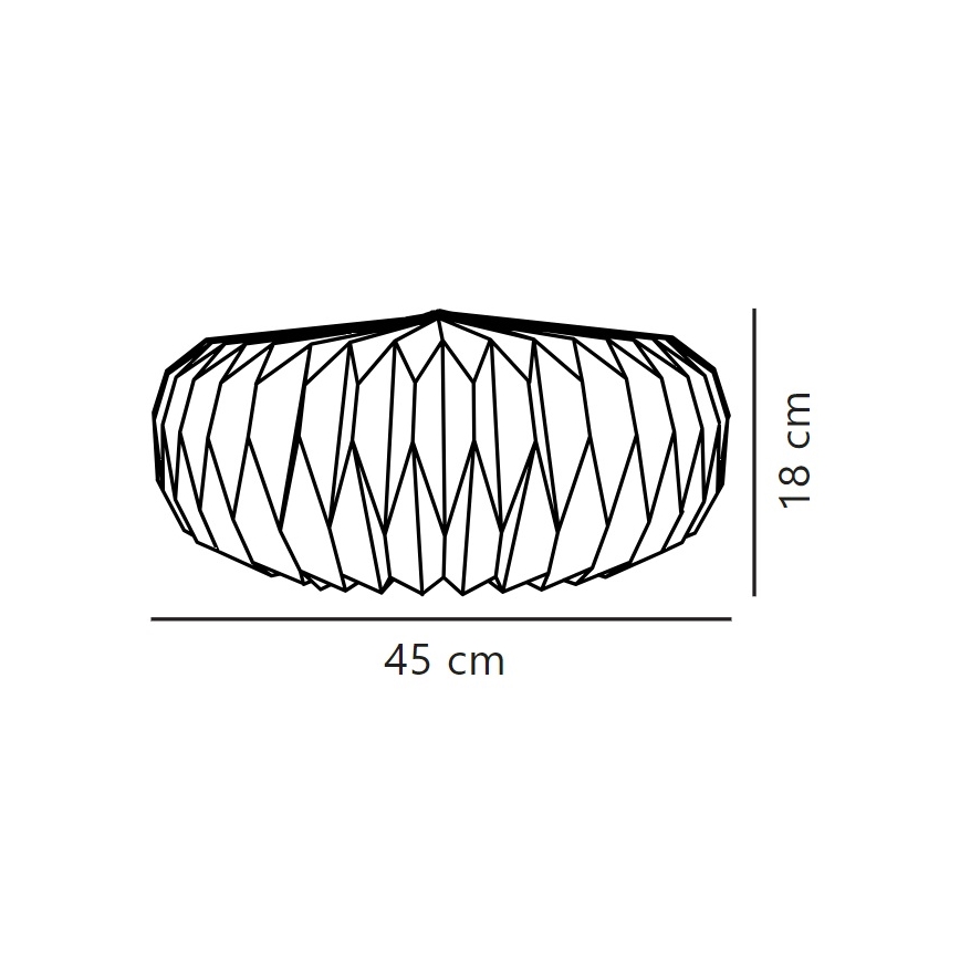 Nordlux - Lampunvarjostin BELLOY E27 halkaisija 45 cm