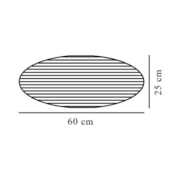 Nordlux - Lampunvarjostin VILLO E27 halkaisija 60 cm harmaa