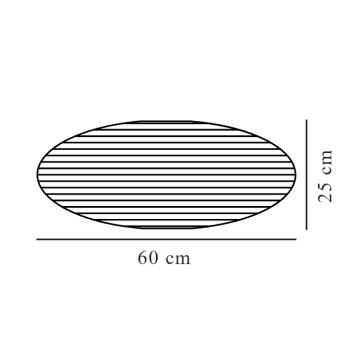 Nordlux - Lampunvarjostin VILLO E27 halkaisija 60 cm ruskea