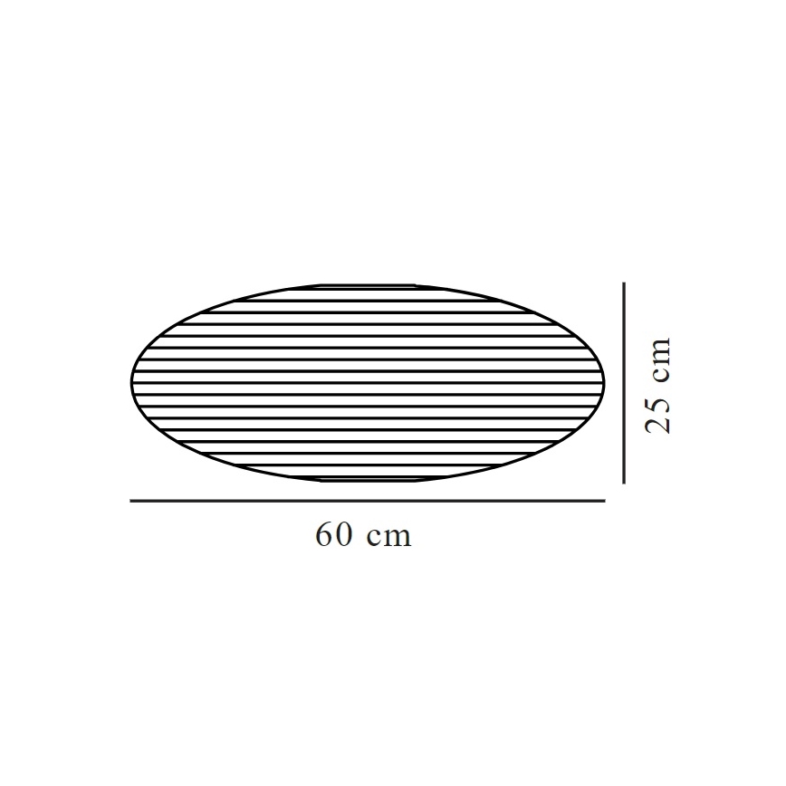 Nordlux - Lampunvarjostin VILLO E27 halkaisija 60 cm ruskea