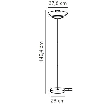 Nordlux - Lattialamppu BRETAGNE 1xG9/25W/230V antrasiitti