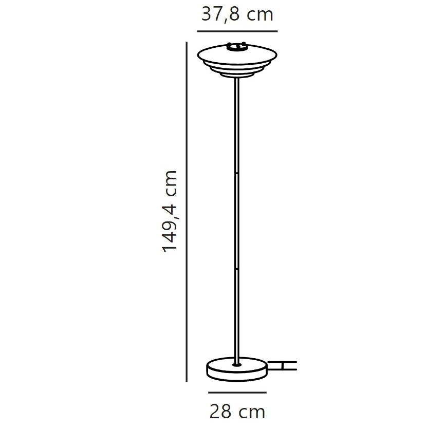 Nordlux - Lattialamppu BRETAGNE 1xG9/25W/230V antrasiitti