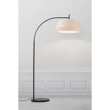 Nordlux - Lattialamppu DICTE 1xE27/60W/230V musta/beige