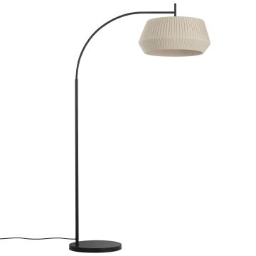 Nordlux - Lattialamppu DICTE 1xE27/60W/230V musta/beige